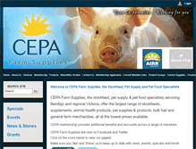 Tablet Screenshot of cepafarmsupplies.com